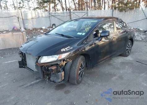 2013 Honda Civic Ex z USA, uszkodzony, nr VIN 2HGFB2F87DH557925